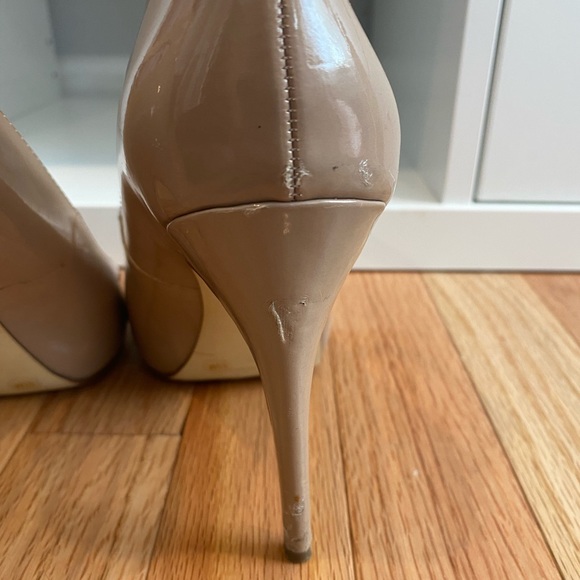 INC International Concept Nude Open Toe heels - Picture 6 of 7